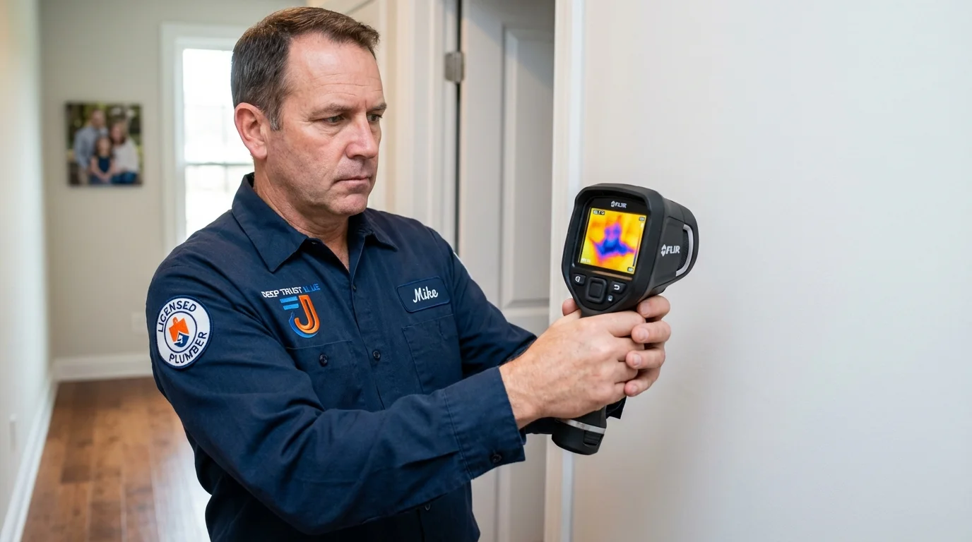 Thermal imaging leak detection by Johns Plumbing LLC in Elverson